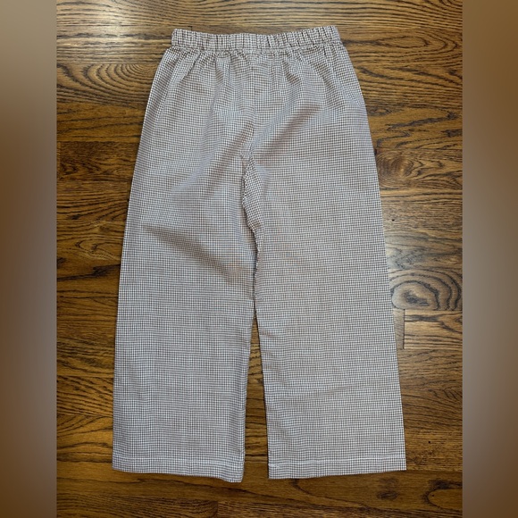 The Smocking Bug Classic Brown Checked Gingham Wide-Leg Pants Size 5 - Picture 1 of 9